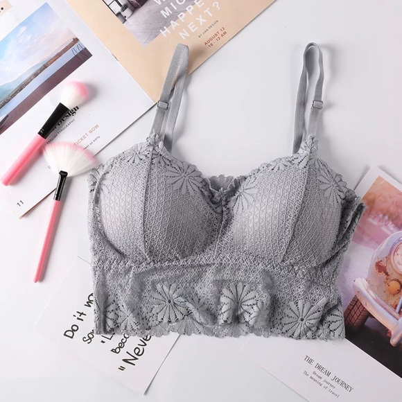 Other - Seamless Lace Bralette Gray